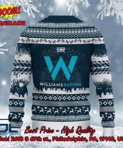 williams racing personalized name ugly christmas sweater 3 19UYH