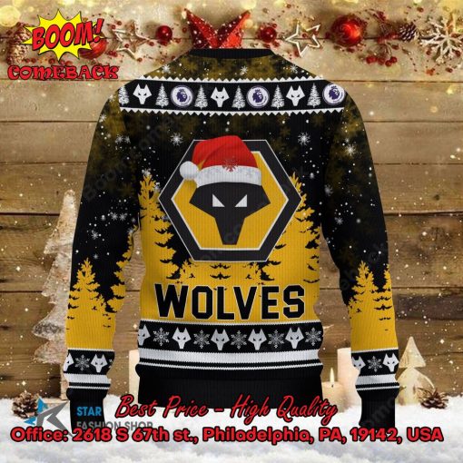 Wolverhampton Wanderer Santa Hat Ugly Christmas Sweater