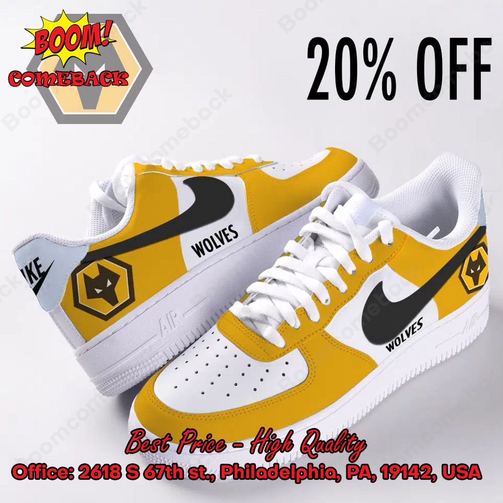 Wolverhampton Wanderers Luxury Nike Air Force Sneakers