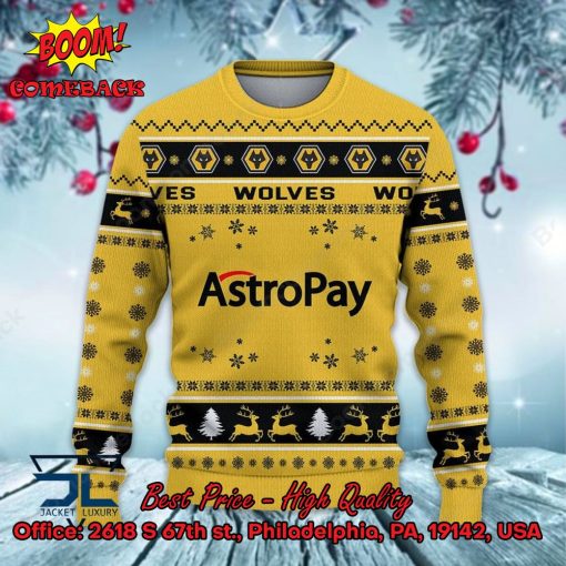Wolverhampton Wanderers Mascot Ugly Christmas Sweater