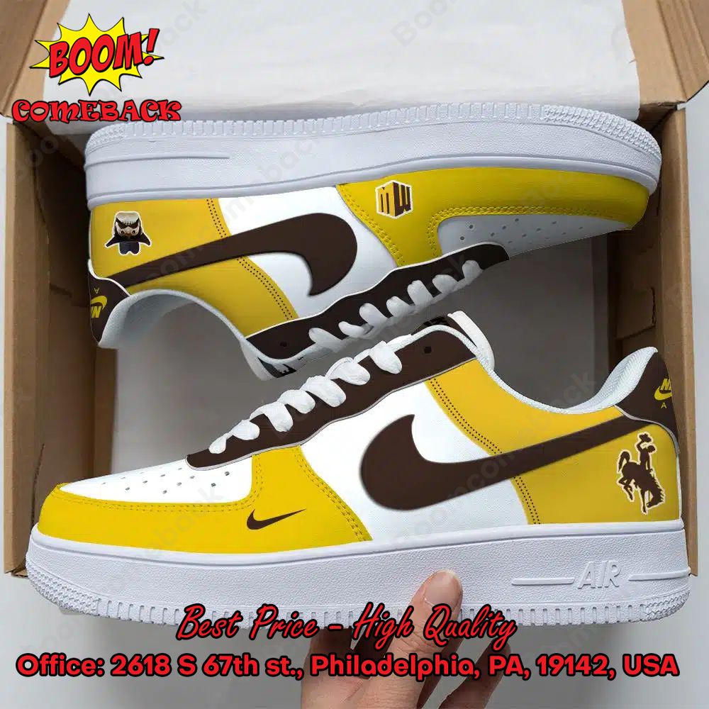 Wyoming Cowboys NCAA Nike Air Force Sneakers