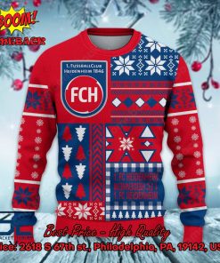 1 fc heidenheim big logo ugly christmas sweater 2 jXzE6