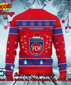 1 fc heidenheim logo santa hat ugly christmas sweater 3 kUTho