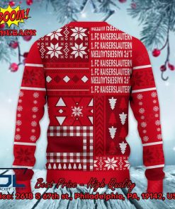 1 fc kaiserslautern big logo ugly christmas sweater 3 2wnoQ
