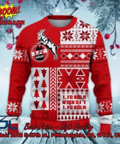 1. FC Koln Big Logo Ugly Christmas Sweater
