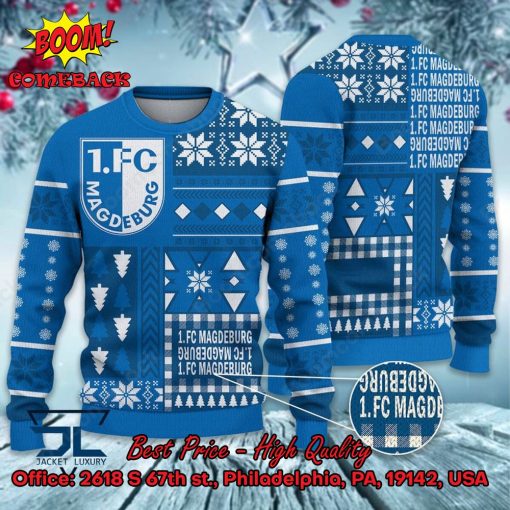 1. FC Magdeburg Big Logo Ugly Christmas Sweater