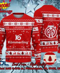 1. FSV Mainz 05 Logo Santa Hat Ugly Christmas Sweater