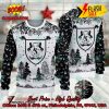 AJ Auxerre Big Logo Pine Trees Ugly Christmas Sweater