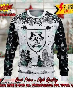 Amiens SC Big Logo Pine Trees Ugly Christmas Sweater