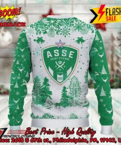 as saint etienne big logo pine trees ugly christmas sweater 3 1GCQL