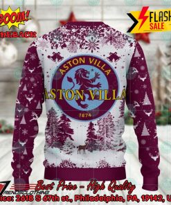 aston villa big logo pine trees ugly christmas sweater 3 Lw1HZ