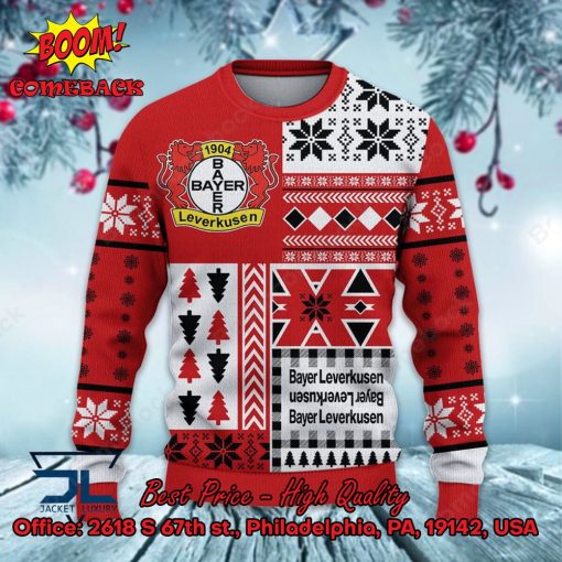 Bayer 04 Leverkusen Big Logo Ugly Christmas Sweater
