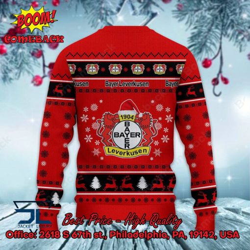 Bayer 04 Leverkusen Logo Santa Hat Ugly Christmas Sweater