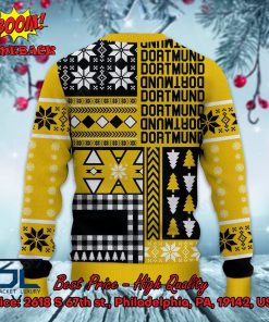 borussia dortmund big logo ugly christmas sweater 3 0mdyR