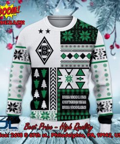 borussia monchengladbach big logo ugly christmas sweater 2 k3R4J