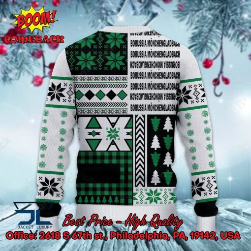 Borussia Monchengladbach Big Logo Ugly Christmas Sweater