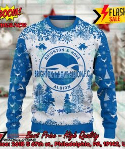 brighton hove albion big logo pine trees ugly christmas sweater 2 Rwf3w