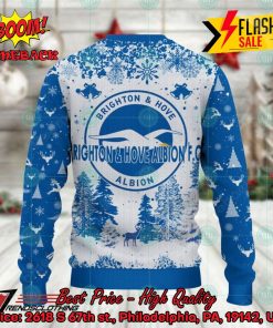 brighton hove albion big logo pine trees ugly christmas sweater 3 04sOw