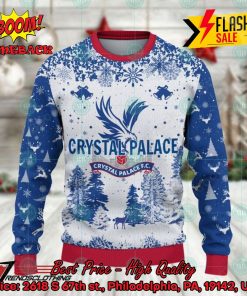 Crystal Palace Big Logo Pine Trees Ugly Christmas Sweater