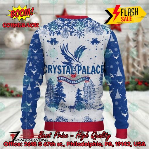 Crystal Palace Big Logo Pine Trees Ugly Christmas Sweater