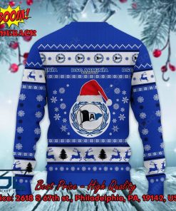 dsc arminia bielefeld logo santa hat ugly christmas sweater 3 CgbTg