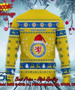 eintracht braunschweig logo santa hat ugly christmas sweater 3 Y99gV
