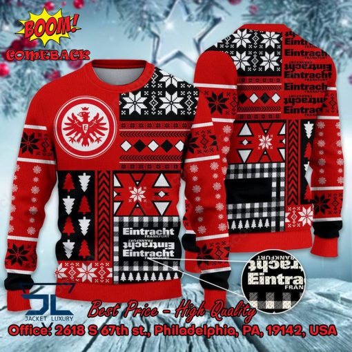 Eintracht Frankfurt Big Logo Ugly Christmas Sweater