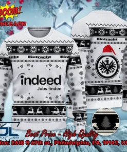 Eintracht Frankfurt Logo Santa Hat Ugly Christmas Sweater