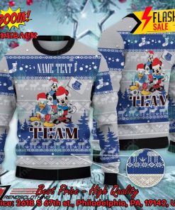 Everton Disney Characters Personalized Name Ugly Christmas Sweater