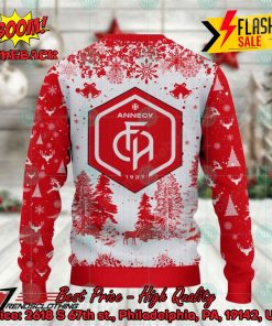 fc annecy big logo pine trees ugly christmas sweater 3 0BUgR