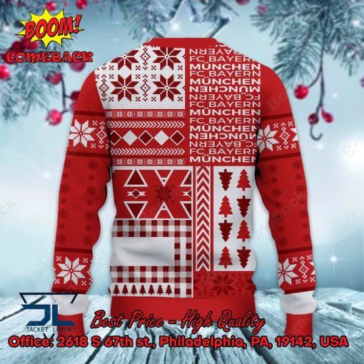 FC Bayern Munchen Big Logo Ugly Christmas Sweater