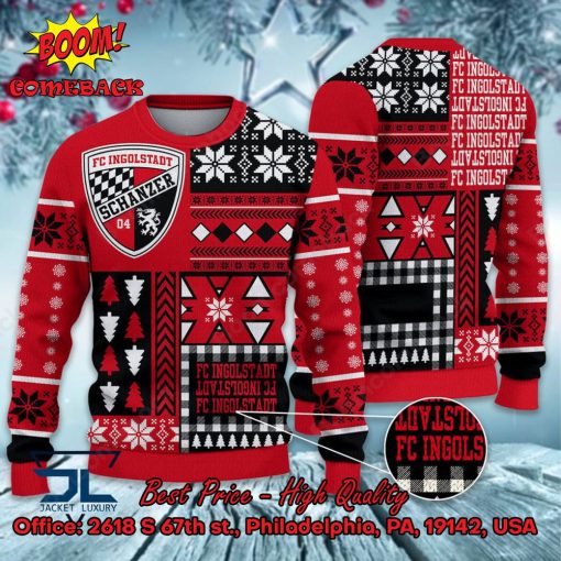 FC Ingolstadt 04 Big Logo Ugly Christmas Sweater