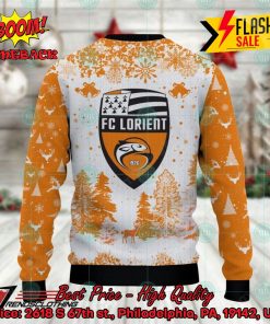 fc lorient big logo pine trees ugly christmas sweater 3 MkElO