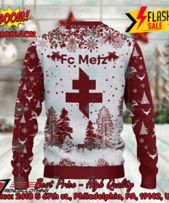 fc metz big logo pine trees ugly christmas sweater 3 Epw9M