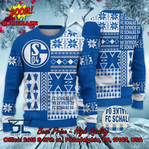 FC Schalke 04 Big Logo Ugly Christmas Sweater