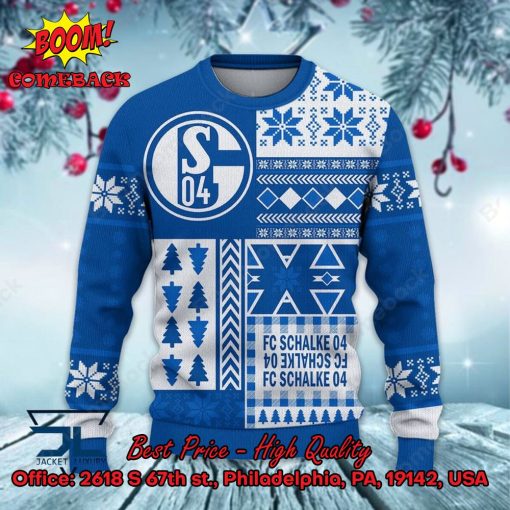FC Schalke 04 Big Logo Ugly Christmas Sweater