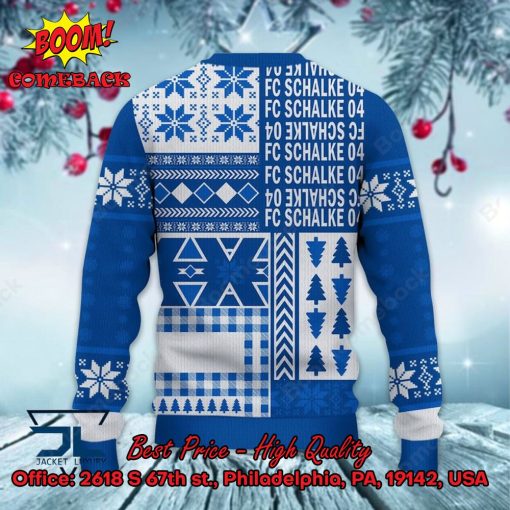 FC Schalke 04 Big Logo Ugly Christmas Sweater