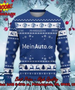 FC Schalke 04 Logo Santa Hat Ugly Christmas Sweater