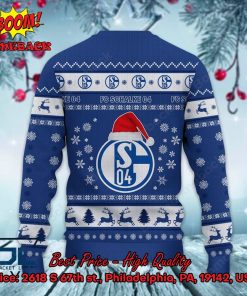 fc schalke 04 logo santa hat ugly christmas sweater 3 eagfR