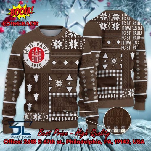 FC St. Pauli Big Logo Ugly Christmas Sweater