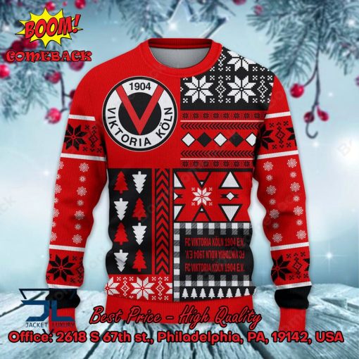 FC Viktoria Koln Big Logo Ugly Christmas Sweater