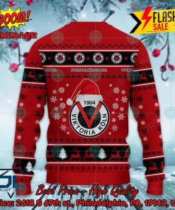 fc viktoria koln logo santa hat ugly christmas sweater 3 1XeW4
