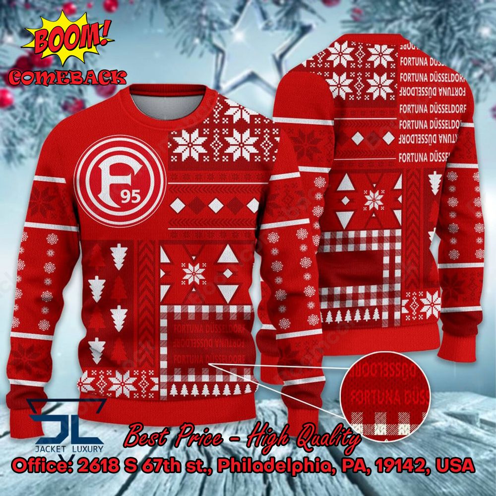 Fortuna Dusseldorf Big Logo Ugly Christmas Sweater