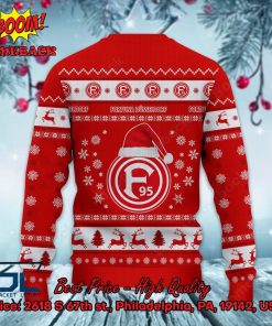 fortuna dusseldorf logo santa hat ugly christmas sweater 3 1to3p