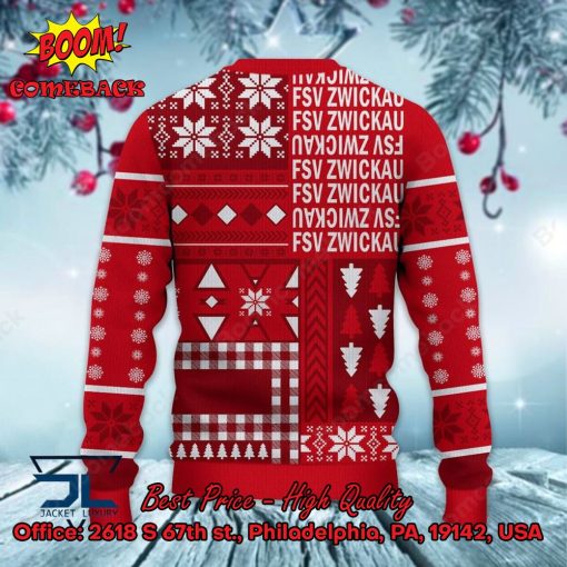 FSV Zwickau Big Logo Ugly Christmas Sweater