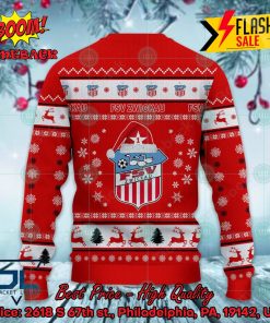 fsv zwickau logo santa hat ugly christmas sweater 3 uY6M0