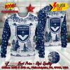 FC Sochaux-Montbeliard Big Logo Pine Trees Ugly Christmas Sweater