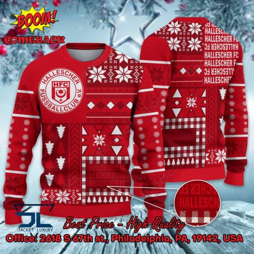 Hallescher FC Big Logo Ugly Christmas Sweater