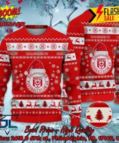 Hallescher FC Logo Santa Hat Ugly Christmas Sweater