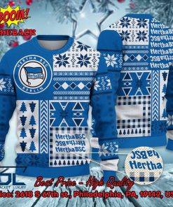 Hertha BSC Big Logo Ugly Christmas Sweater